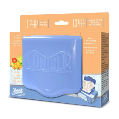Boîte de lingettes parfum agrume pour masque CPAP