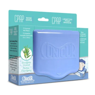 Boîte de lingettes parfum d'eucalyptus pour masque CPAP