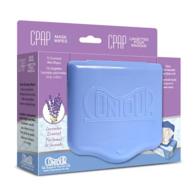 Boîte de lingettes parfum de lavande pour masque CPAP
